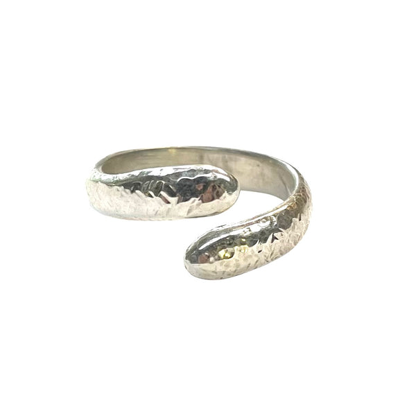 Adjustable Ring - Textured Sterling Silver
