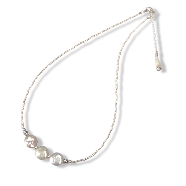Hilltribe Silver Necklace - Pearls of Wisdom