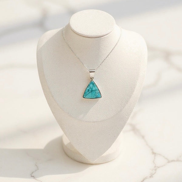 Selene Turquoise Sterling Silver Necklace
