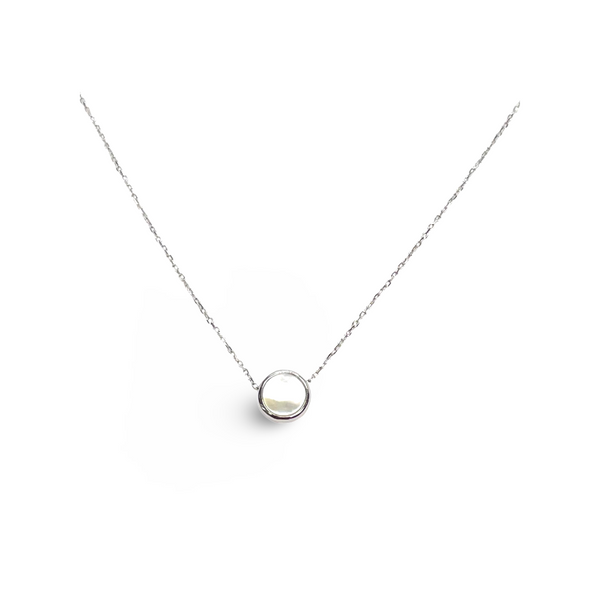 Sterling Silver Necklace - Mother of Pearl
