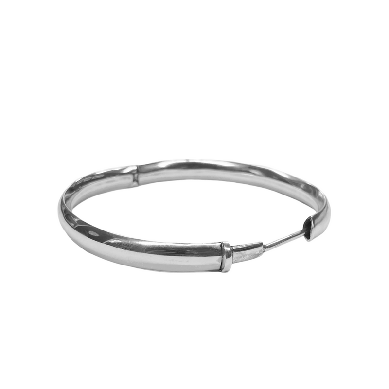 Reflections Sterling Silver Hinged Bangle