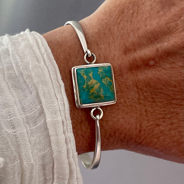 Clarity Sterling Silver Bracelet - Turquoise