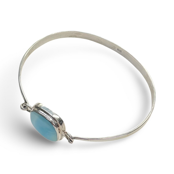 Clarity Sterling Silver Bracelet - Larimar