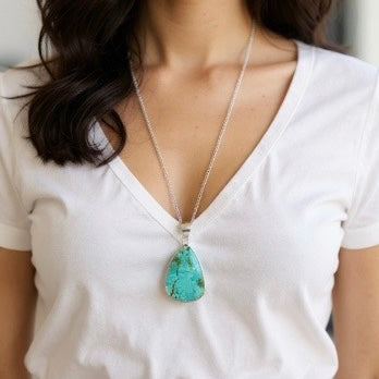 Stella Turquoise Sterling Silver Necklace