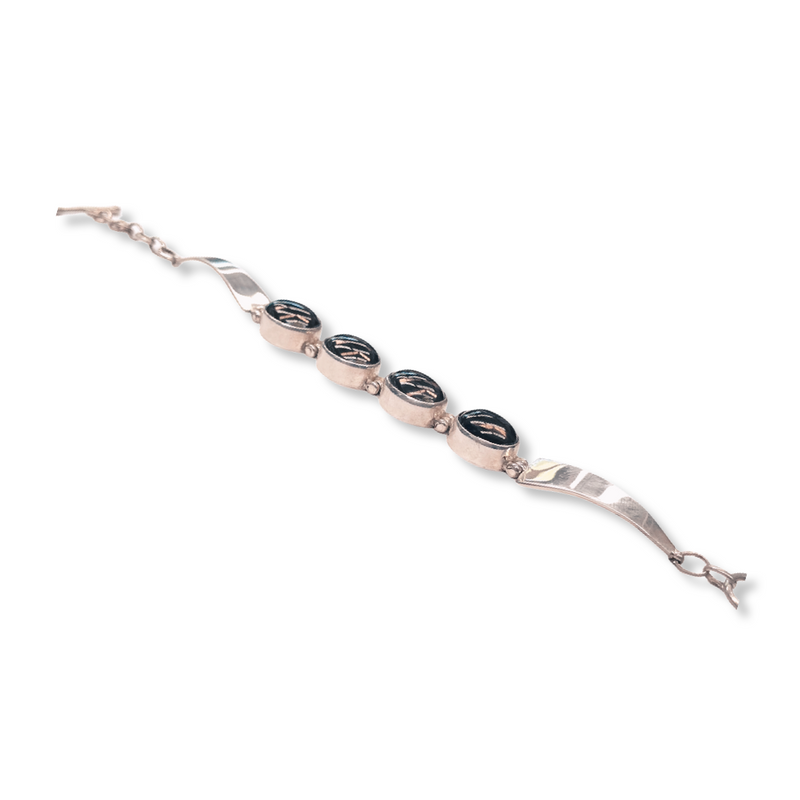 Athena Sterling Silver Bracelet - Smokey Quartz