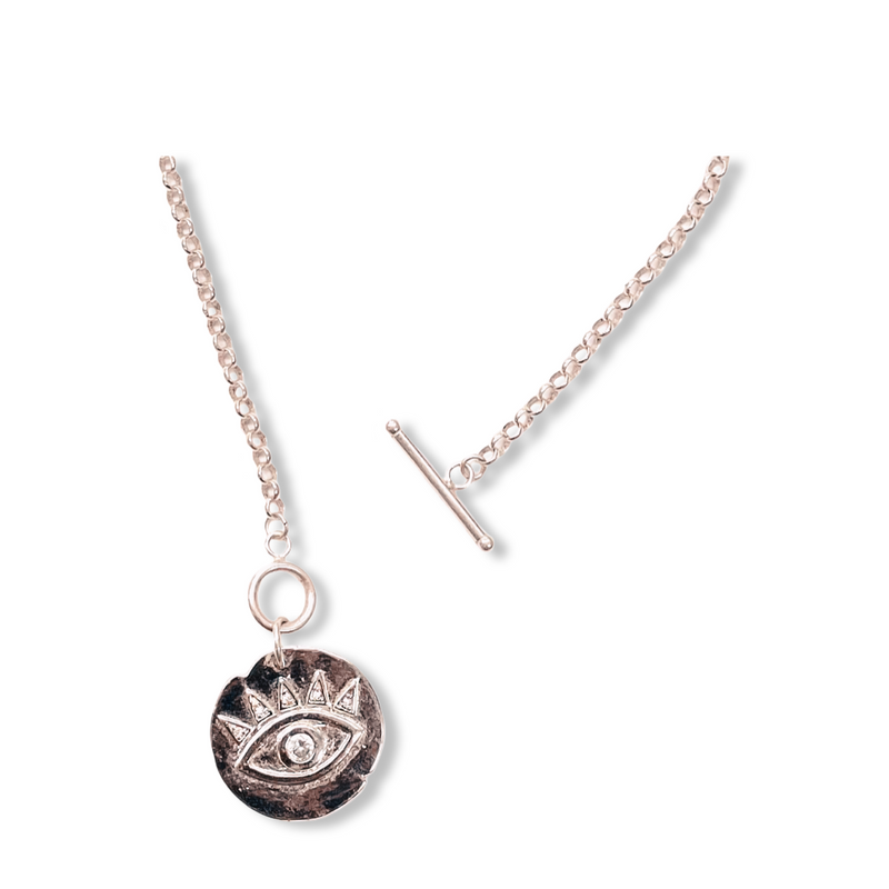 Evil Eye Sterling Silver Necklace