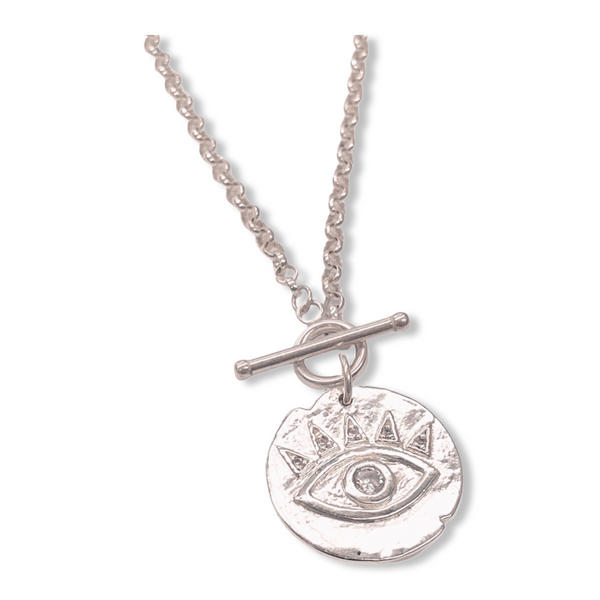 Evil Eye Sterling Silver Necklace