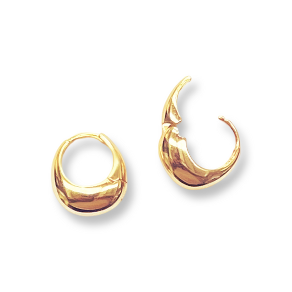 Molten Hoops - 14k Gold Vermeil