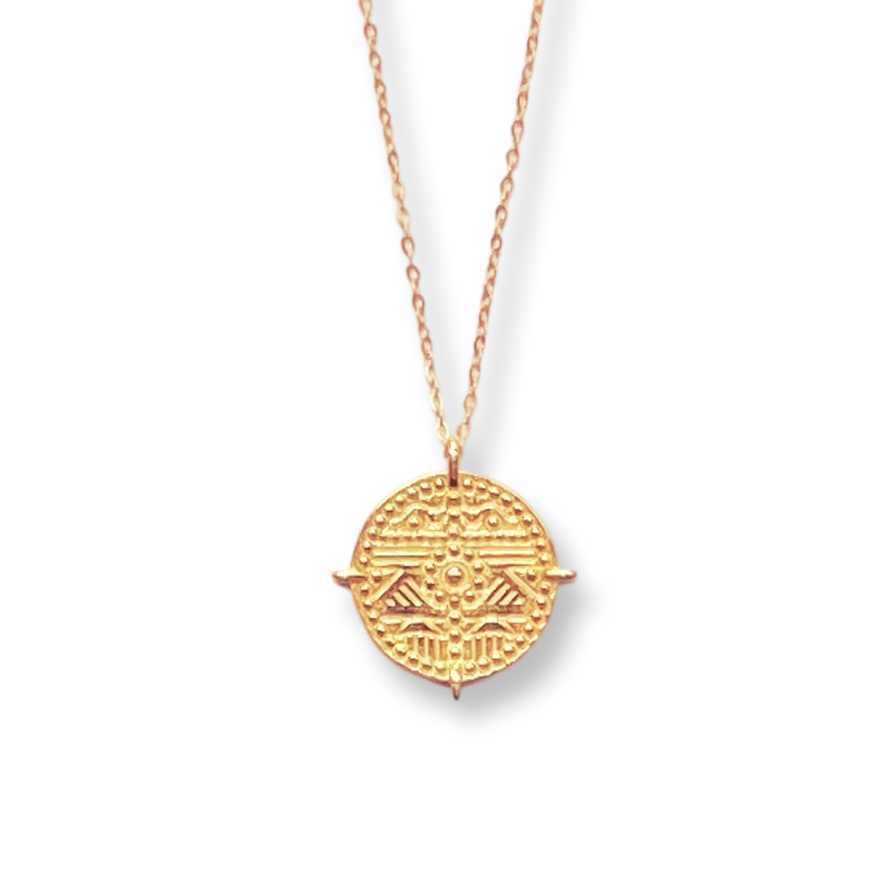 14k Gold Vermeil Necklace - Motif