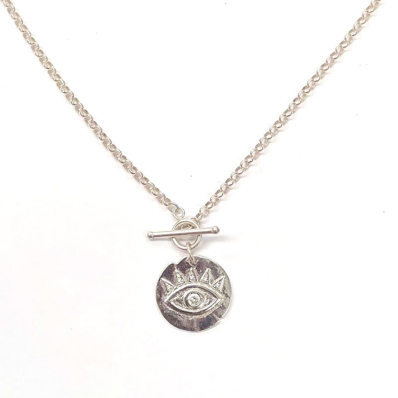 Evil Eye Sterling Silver Necklace