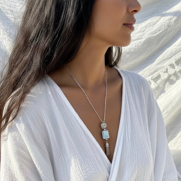 Aster Necklace Long - Tassel