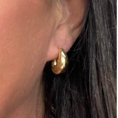 Molten Hoops - 14k Gold Vermeil