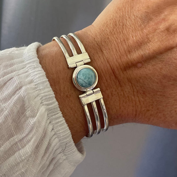 Santa Fe Triple Band Bracelet - Larimar