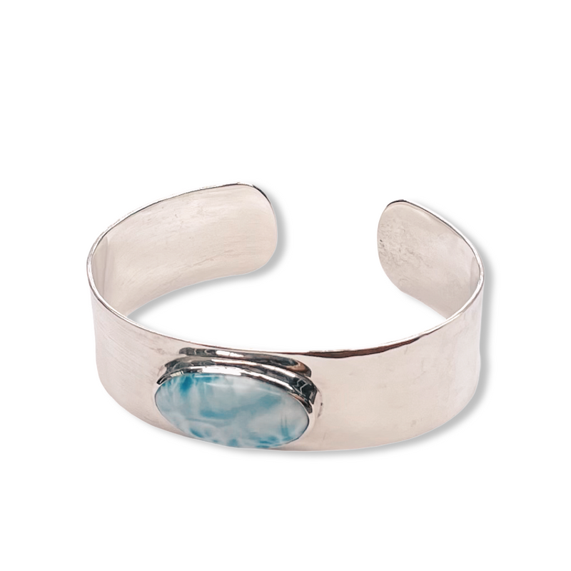 Sterling Silver Cuff - Larimar