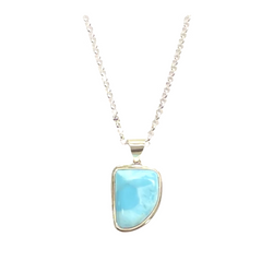 Ocean Tide Larimar Necklace