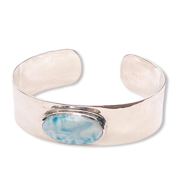 Sterling Silver Cuff - Larimar