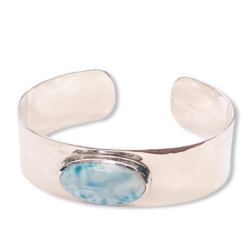 Sterling Silver Cuff - Larimar