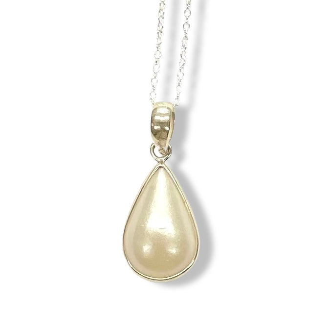 Song of the Ocean Sterling Silver Necklace - Pearl