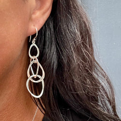 Synergy Drop Earrings - Sterling Silver