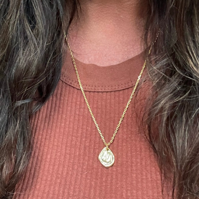 14k Gold Vermeil Necklace - Organic