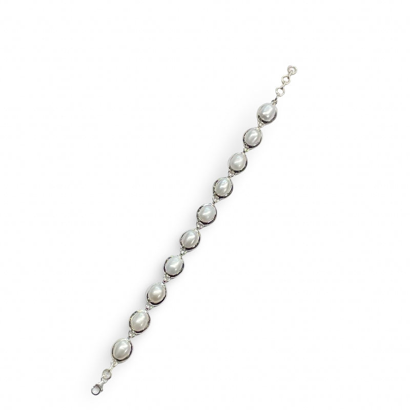 Baroque Pearl Sterling Silver Bracelet