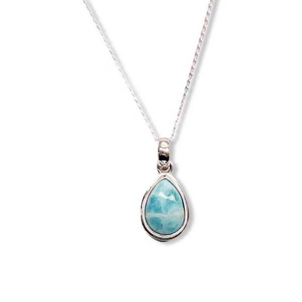 Step-Bezel Necklace - Larimar