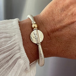 Lyra Silver + Gold Bracelet -