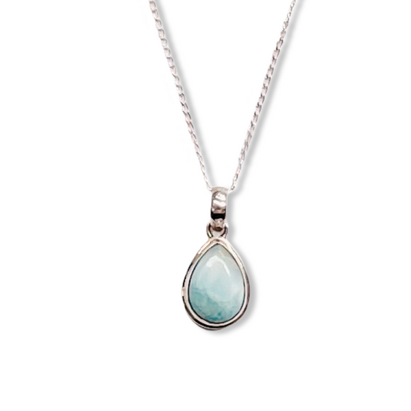 Step-Bezel Necklace - Larimar