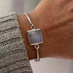Clarity Sterling Silver Bracelet - Moonstone