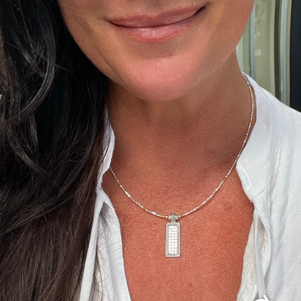 Hilltribe Silver + 14k Gold Necklace - Shakti
