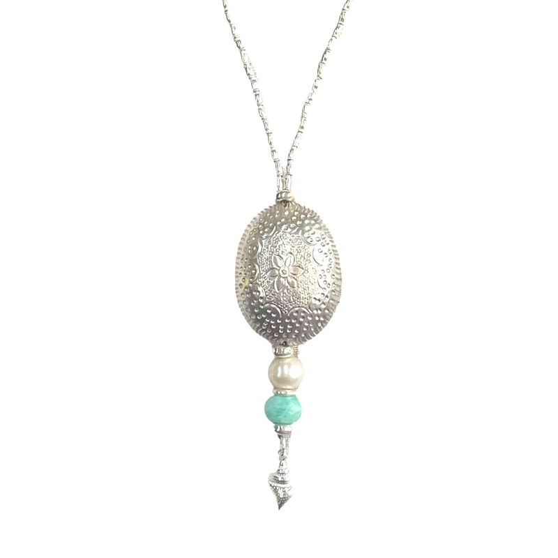 Long Hill Tribe Silver Necklace - Maldives