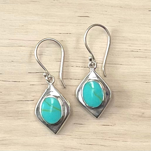 Sterling Silver Earrings - Turquoise