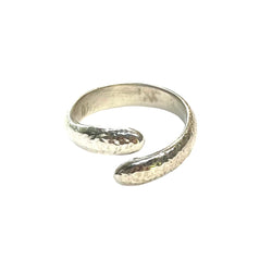 Adjustable Ring - Textured Sterling Silver