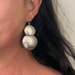 Sterling Silver Earrings - Two Moons