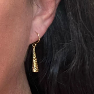 Filigree Drop Earrings - Gold