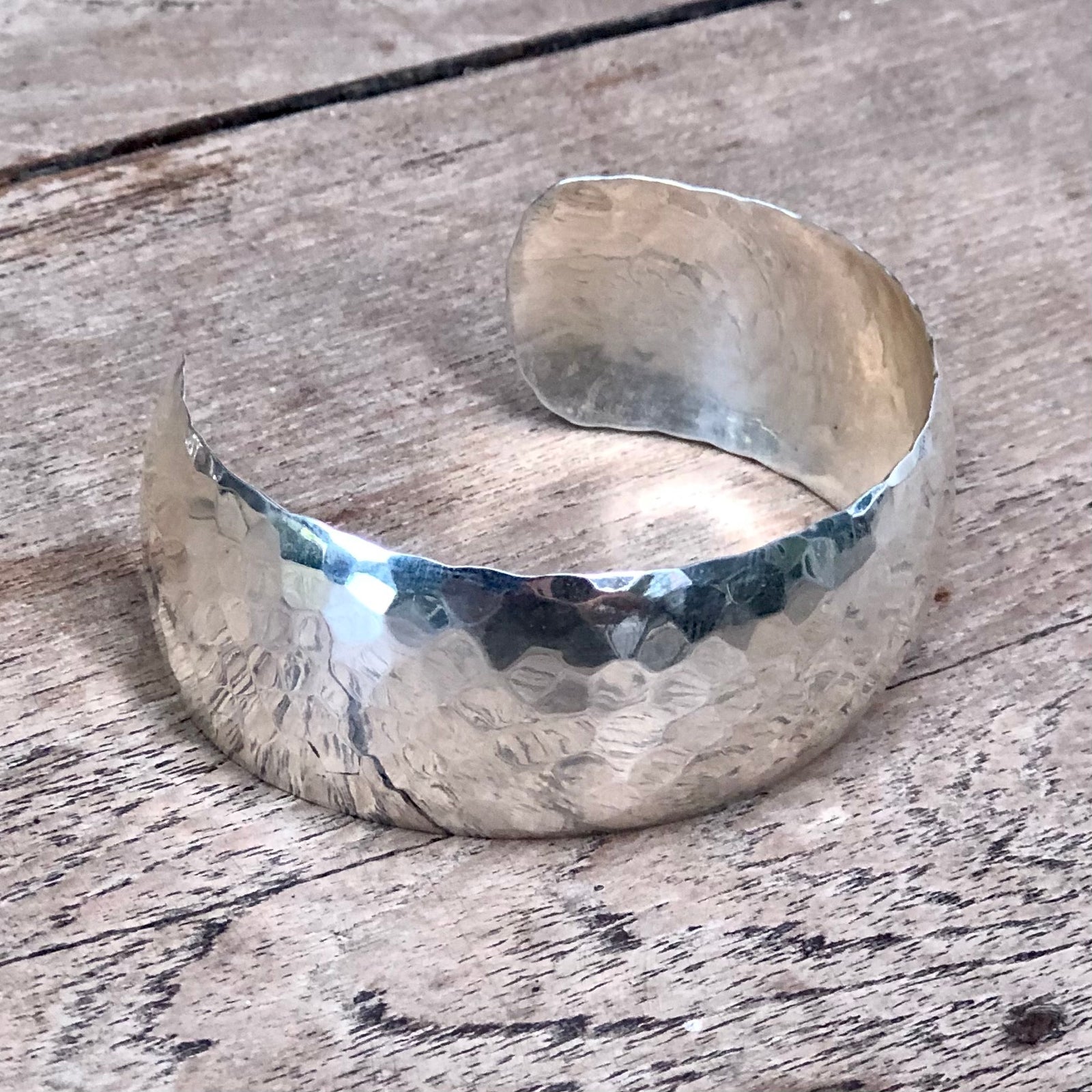 Hammered Cuff Bracelet - XLarge (25mm thick) – Tribe and Hunt