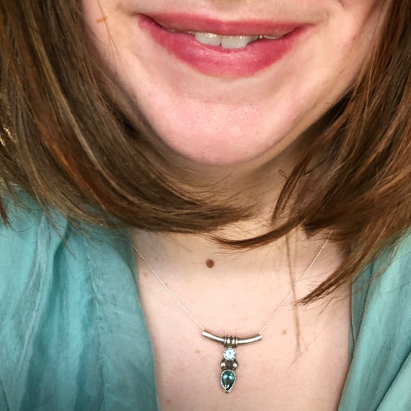 Apollo Necklace - Blue Topaz