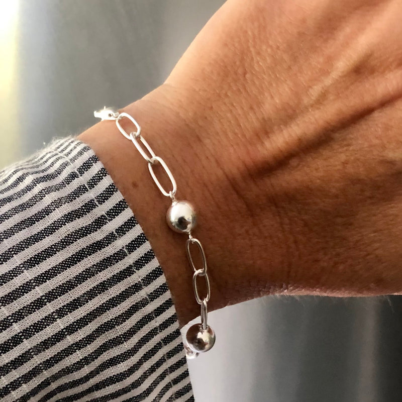 Sterling Silver Bracelet - Link in the Chain