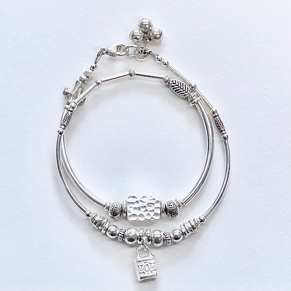 Hill Tribe Silver Bracelet Wrap - Under Lock + Key
