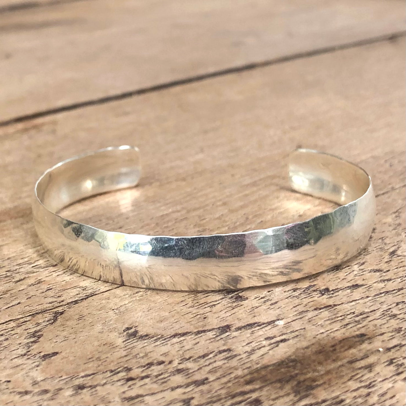 Hammered Cuff Bracelet - Medium (10mm thick) – Tribe and Hunt