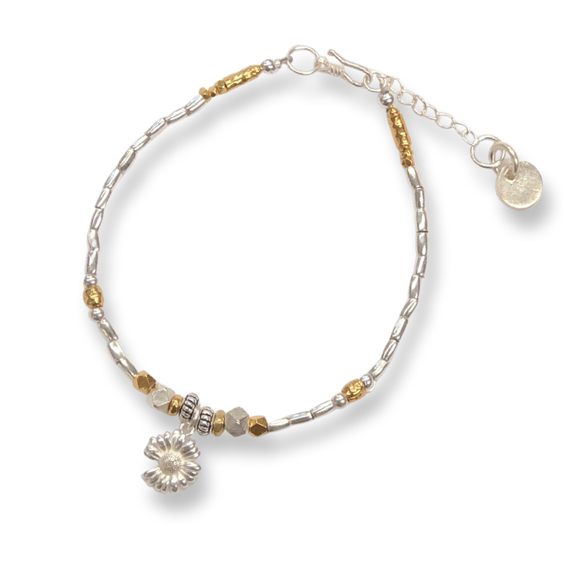 Sunflower best sale silver bracelet
