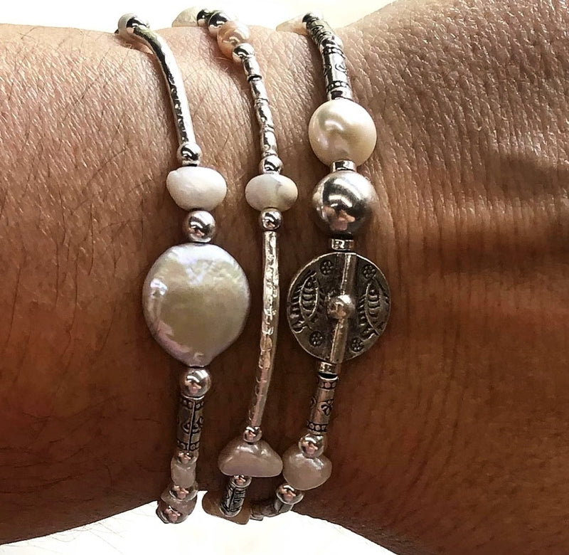 Hilltribe Silver Necklace/Bracelet - Seashells