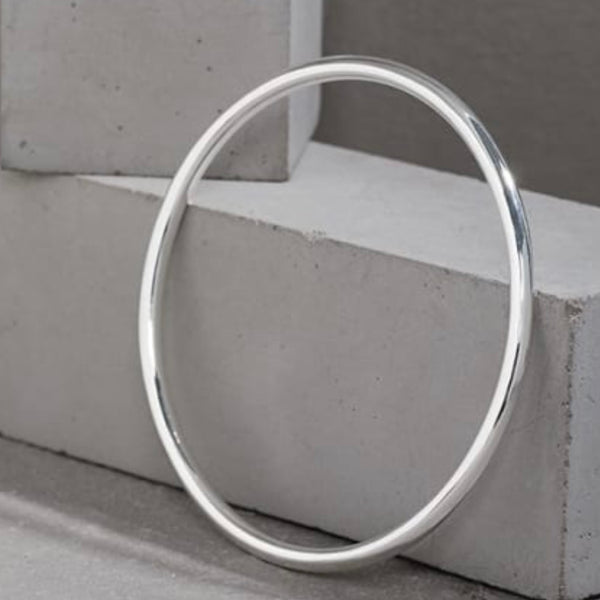 Simplicity Sterling Silver Bangle - 3mm