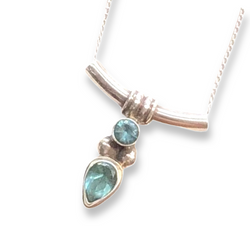 Apollo Necklace - Blue Topaz