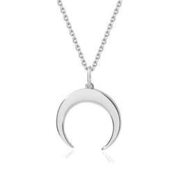 14k Gold OR Sterling Silver Necklace -  Crescent Moon